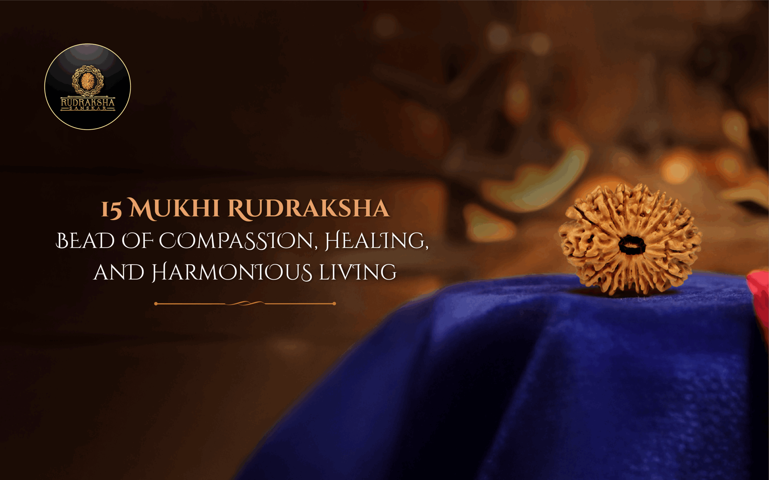 15 Mukhi Rudraksha Bead of Compassion, Healing, and Harmonious Living