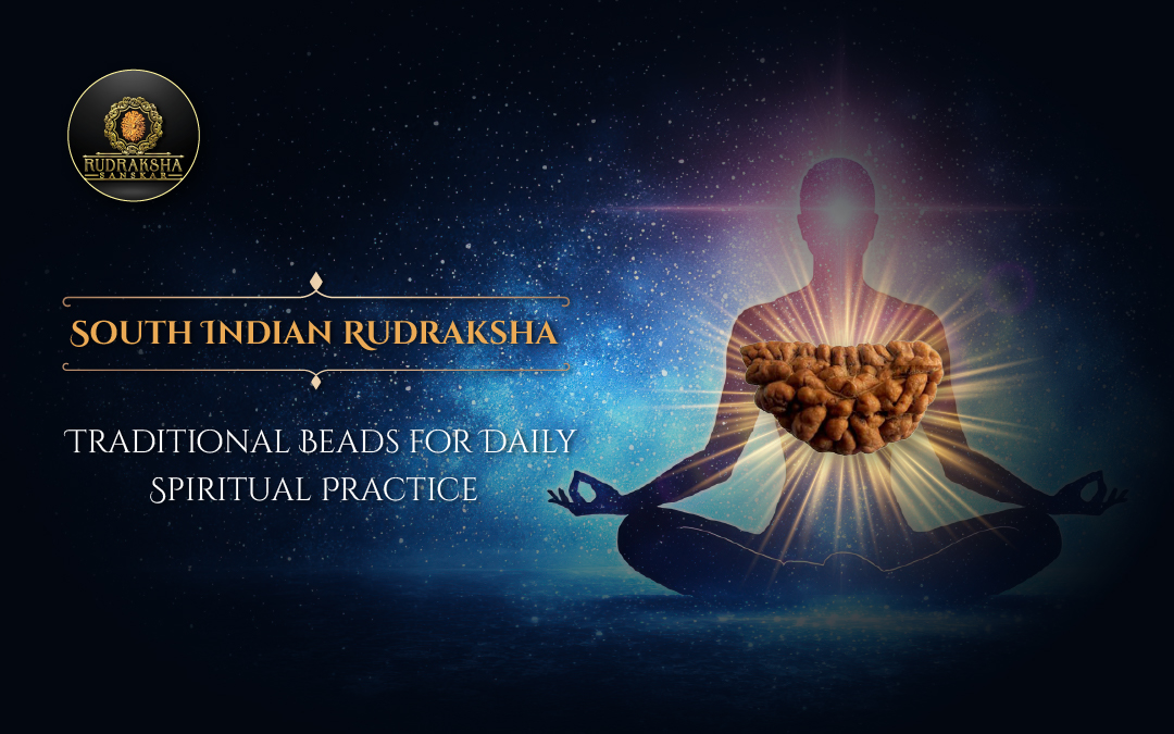 South Indian Rudraksha Traditional Beads for Daily Spiritual Practice - Rudraksha Sanskar (2)