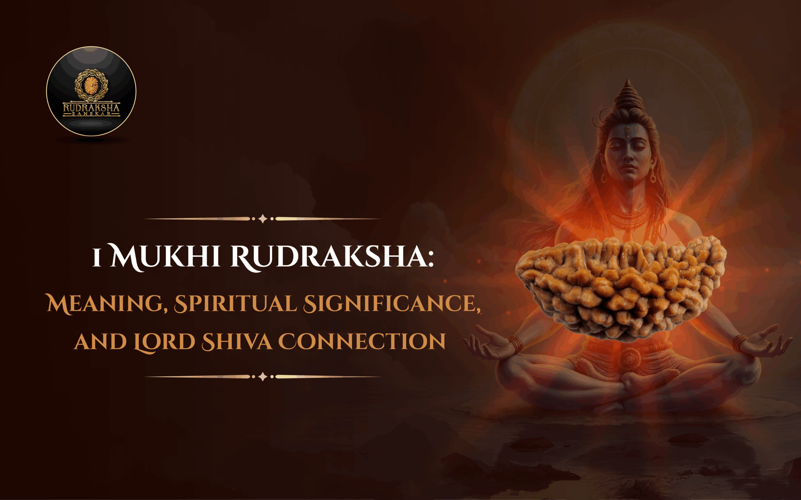 1 Mukhi Rudraksha Meaning, Spiritual Significance, and Lord Shiva Connection - Rudraksha Sanskar