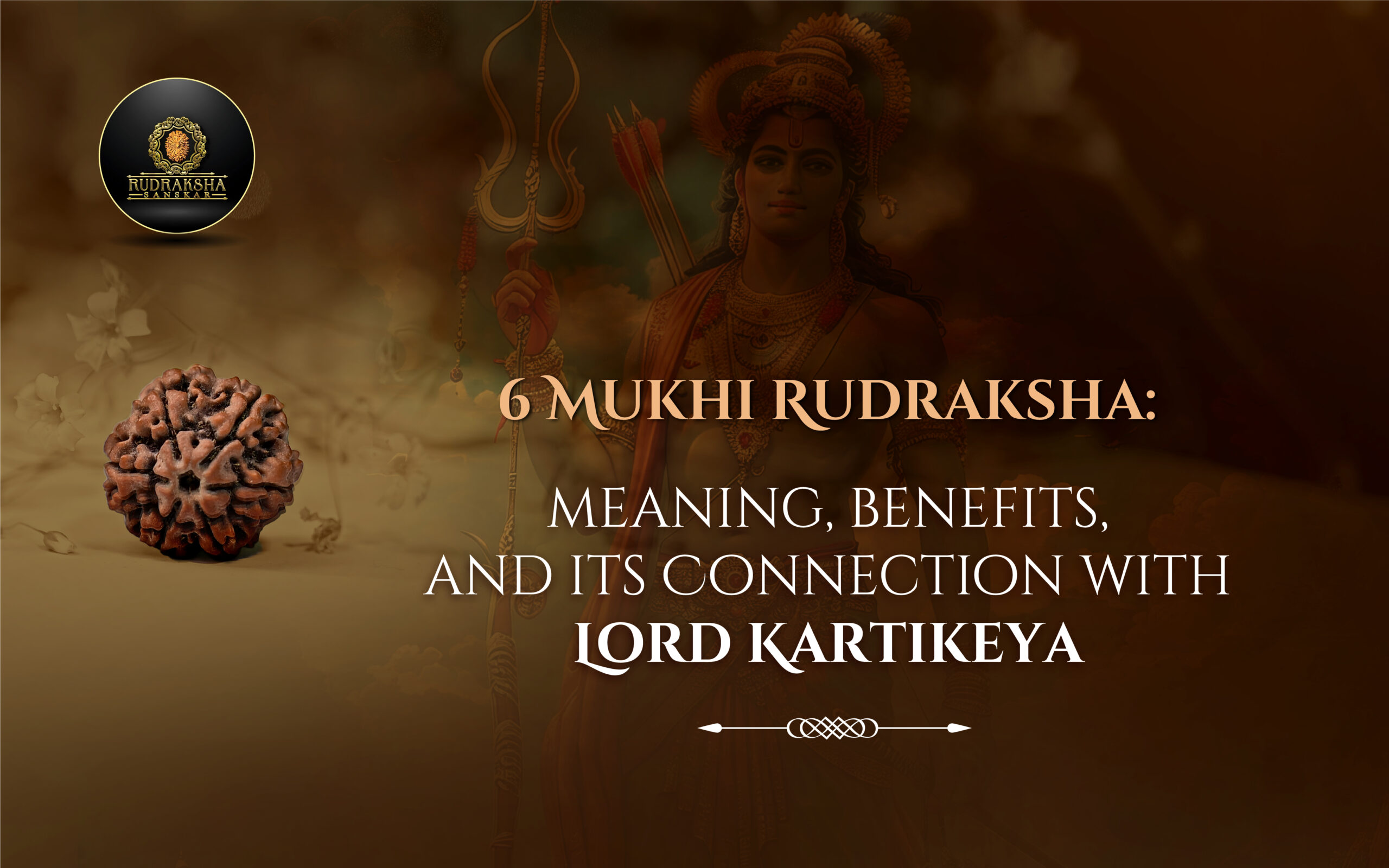 6 Mukhi Rudraksha Meaning, Benefits, and Its Connection with Lord Kartikeya - Rudraksha Sanskar