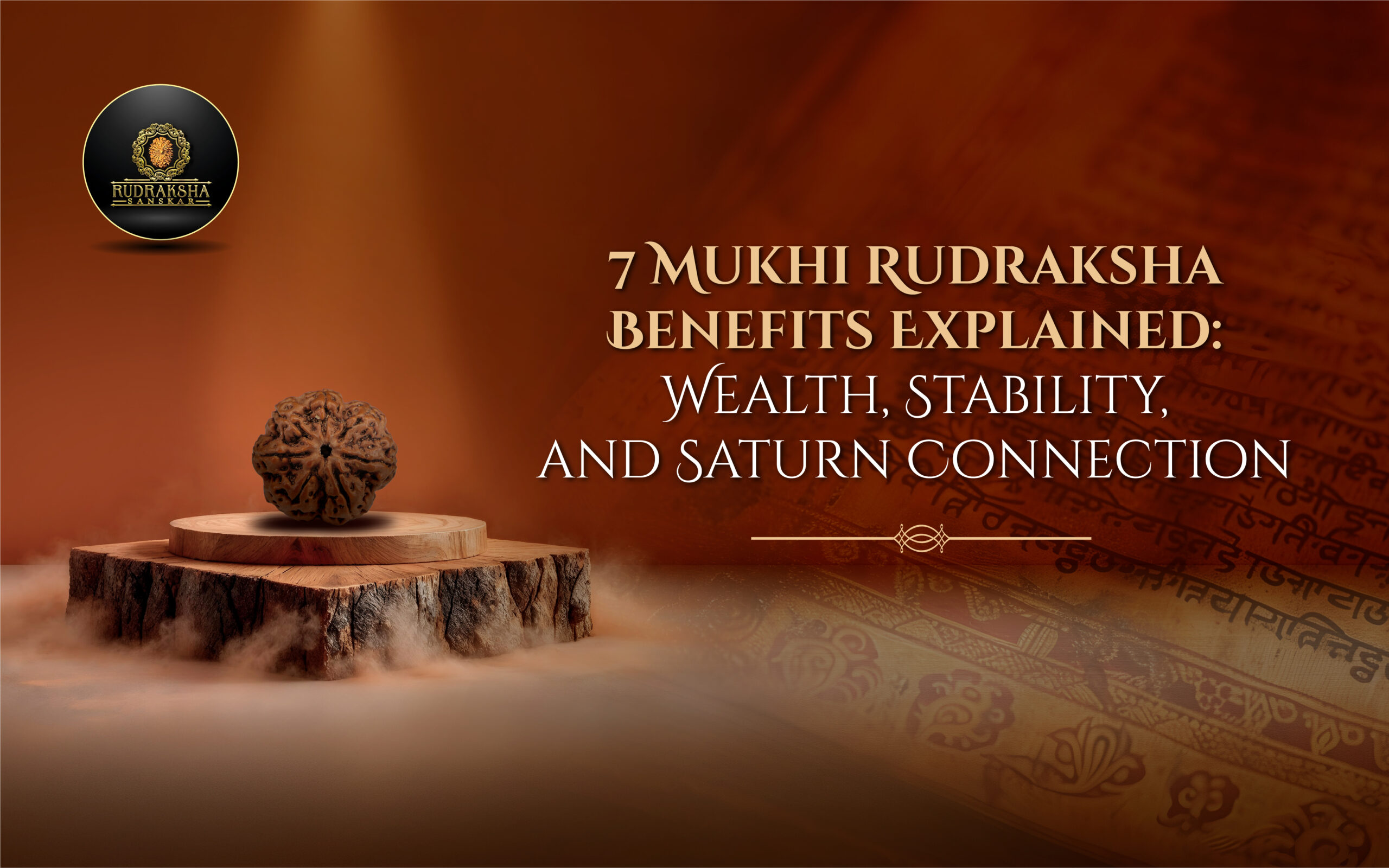 7 Mukhi Rudraksha Benefits Explained Wealth, Stability, and Saturn Connection - Rudraksha Sanskar