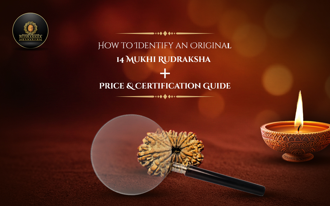 How to Identify an Original 14 Mukhi Rudraksha + Price & Certification Guide - Rudraksha Sanskar