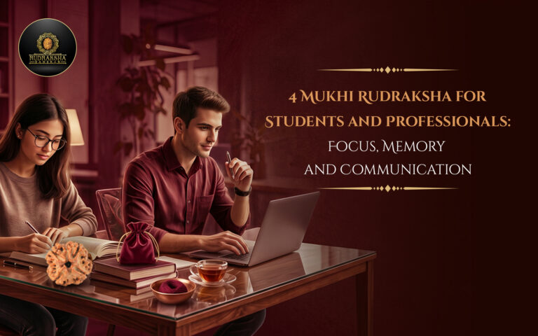 4 Mukhi Rudraksha for Students and Professionals: Focus, Memory and Communication 