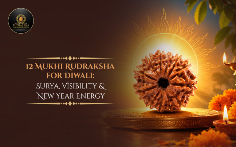 12 Mukhi Rudraksha for Diwali: Surya, Visibility, & New Year Energy 